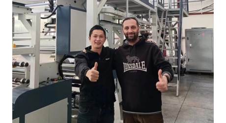 保加利亞，三層ABC1200吹膜機(jī)，用于復(fù)合薄膜，各種食品工業(yè)軟包裝等